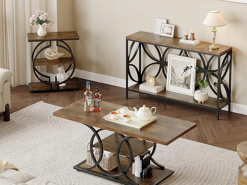 Amazon.com: GiftGo Narrow Sofa Table 47.2 Inch, Industrial