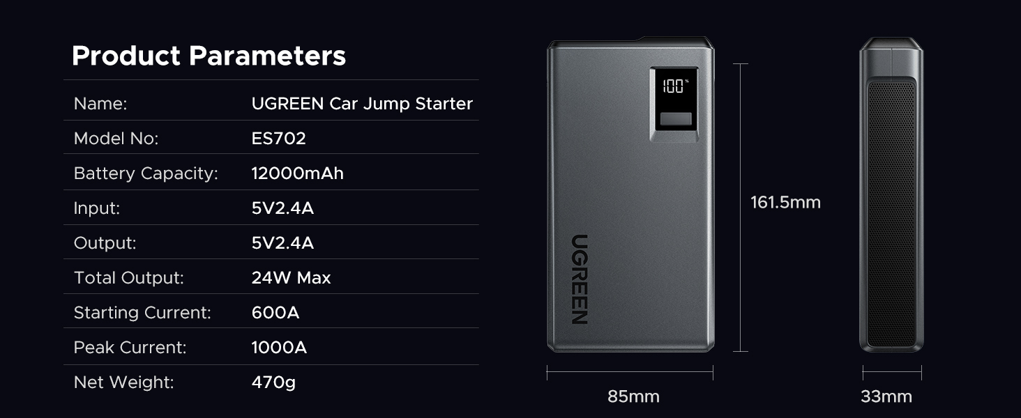 UGREEN 3-in-1 Portable Jump Starter 3c5458fe 7204 4130 bf3a b4f3a07c0179. CR0,0,1464,600 PT0 SX1464 V1 - UGREEN 3-in-1 Portable Jump Starter