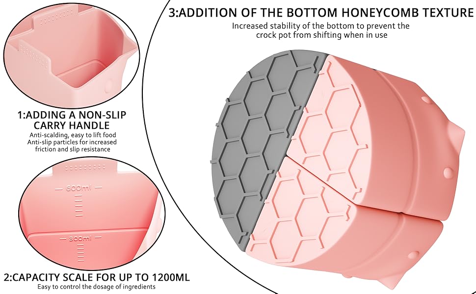 Fccabin Silicone Slow Cooker Liner, FoodGrade Material for