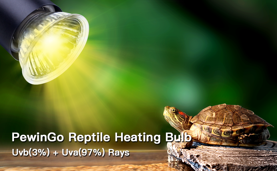 UVA+UVB Bulbs, Heat and Light for Reptiles and Amphibian Tanks