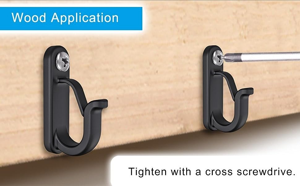 BeneLabel 10pcs String Light Hooks Outdoor, Hanger Hooks, Screw Hooks