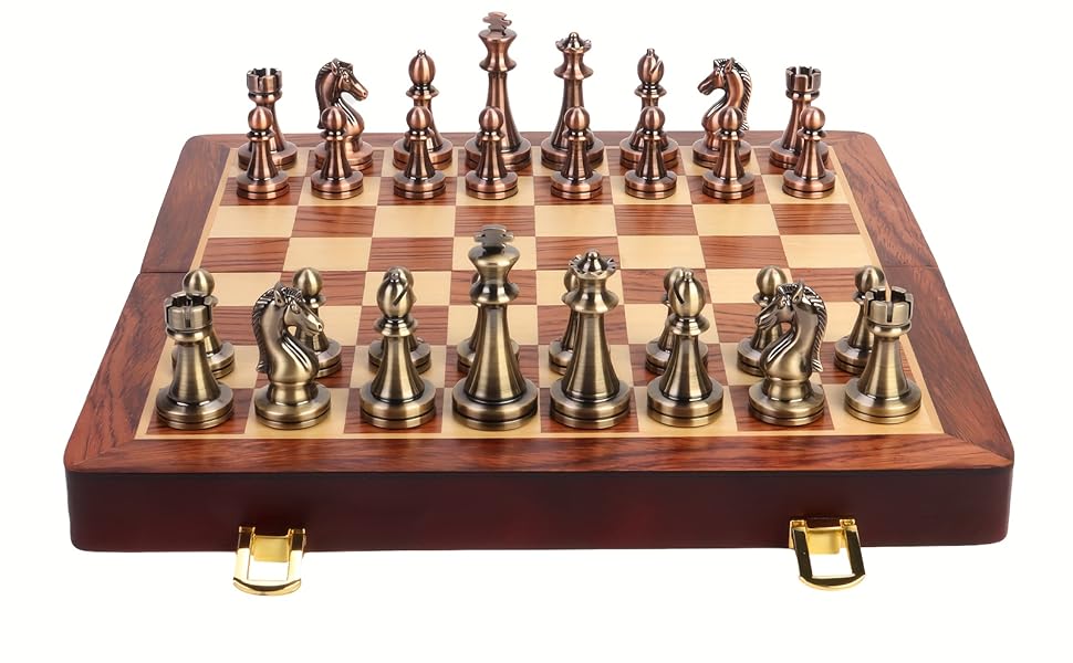 Amazon.com: 11.6 Inches Chess Set with Folding Wooden Chess