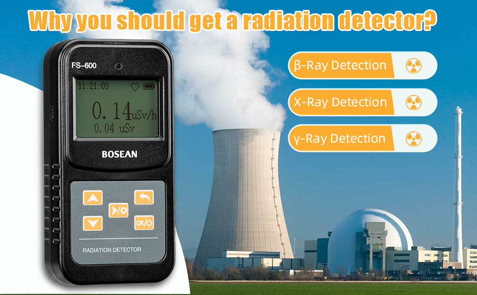 Compteur GeigerDosimètre nucléaires Détecteur de rayonnement pour mesurer la radioactivité β,Y