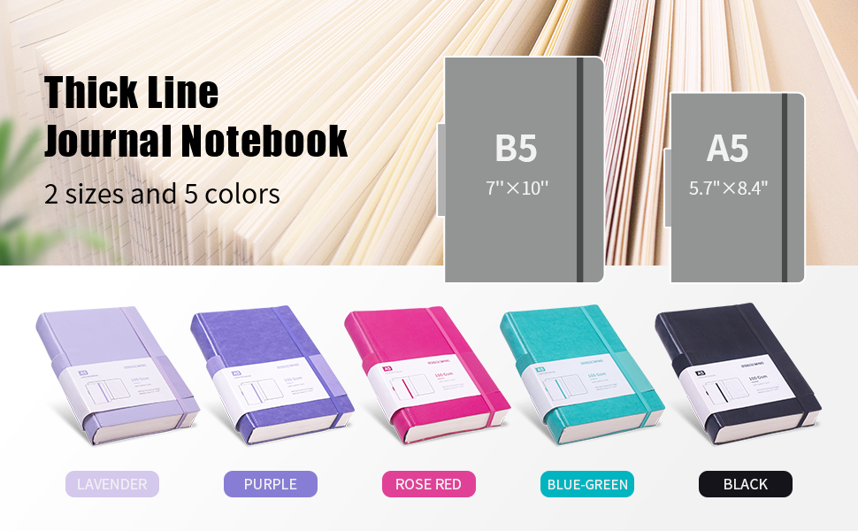 A5 and B5 size Journal