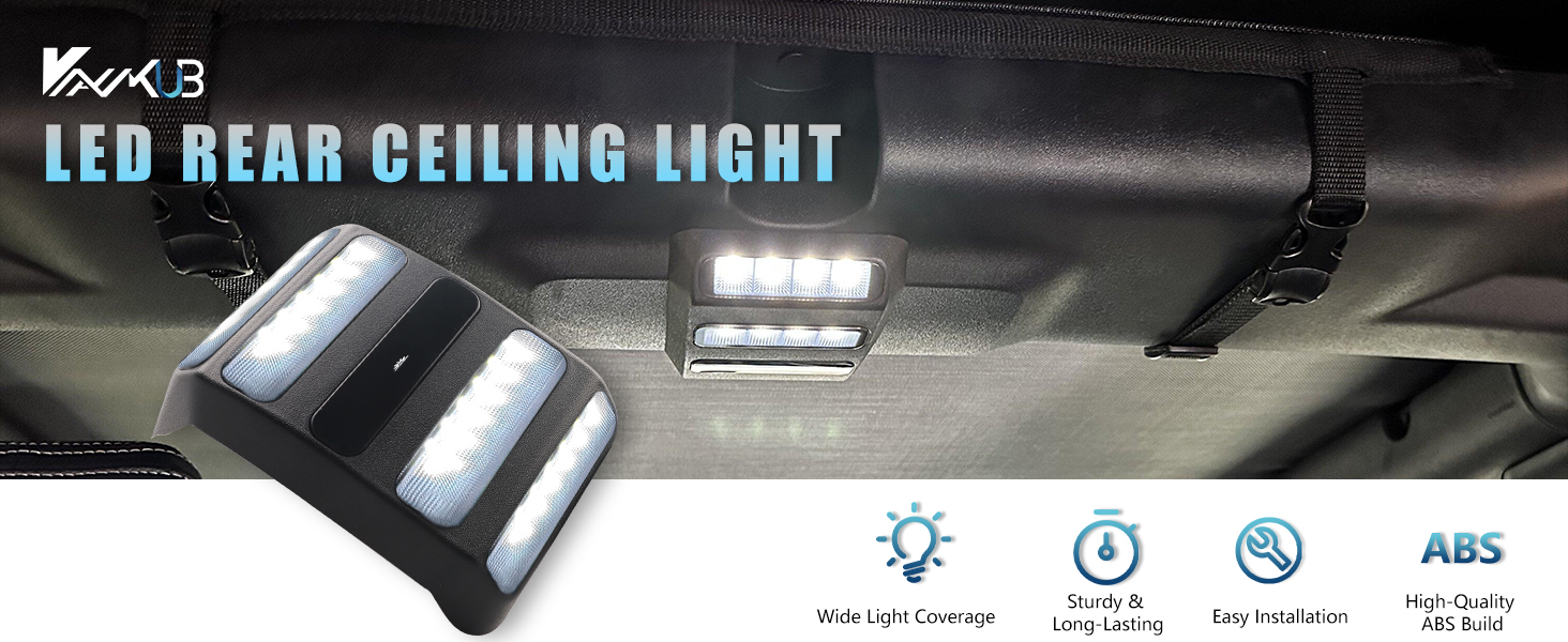 LED Rear Ceiling Lights Compatible with Ford Bronco 2021 2022 2023 2024