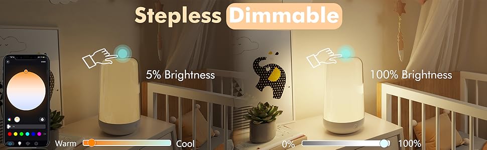 Stepless Dimmable Lamp
