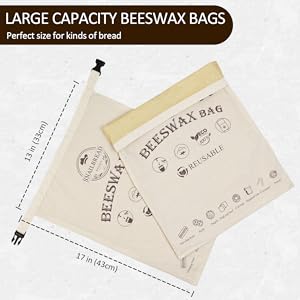 reusable beeswax bags