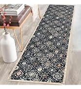 KILOCOCO Moroccan Hallway Runner Rug 2x8 Washable Kitchen Runner Rug, Vintage Floral Runner Rug N...