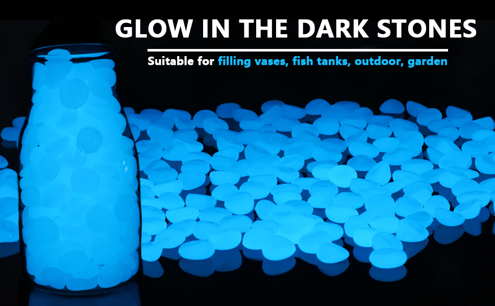 glow rocks outdoor garden