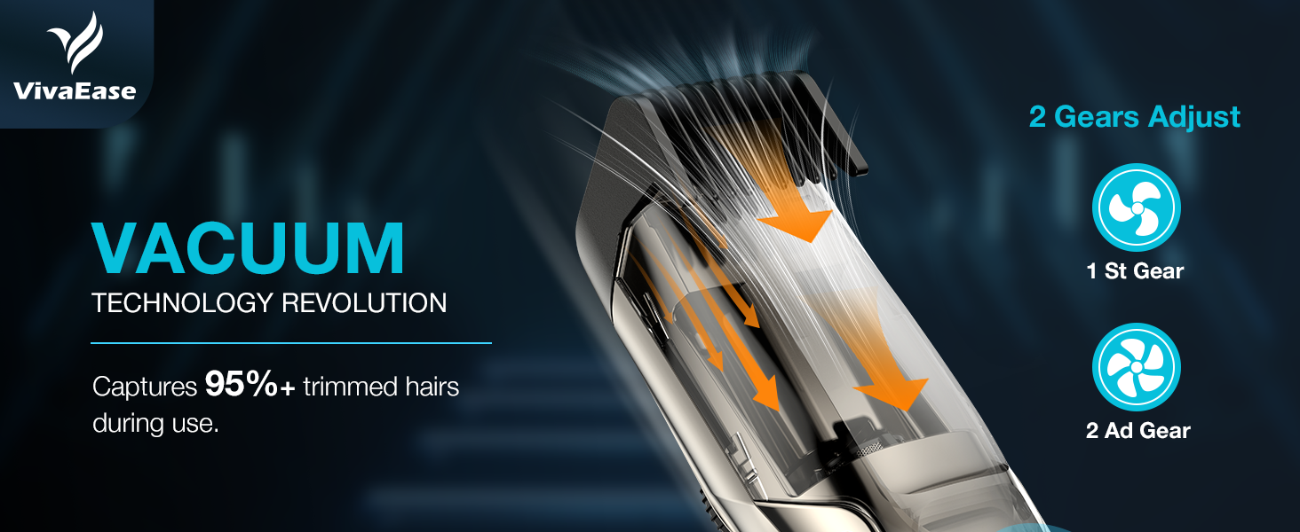 vacuum beard trimmer for men