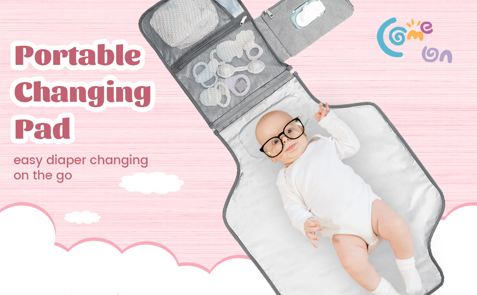Baby Changing Pad Portable Changing Pad for Baby, Diaper Changing Mat