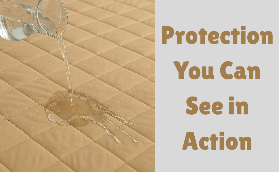 noiseless waterproof bed protector queen size