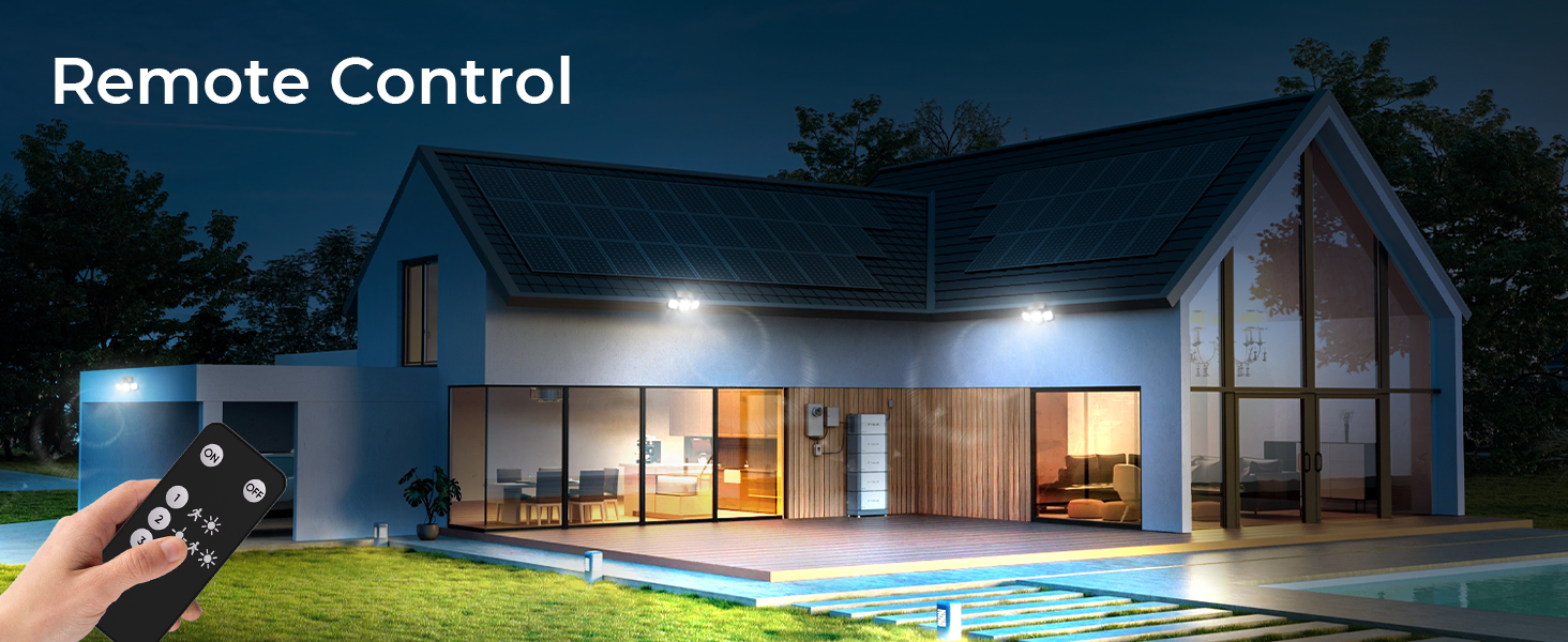 LED solar motion sensor outdoor lights