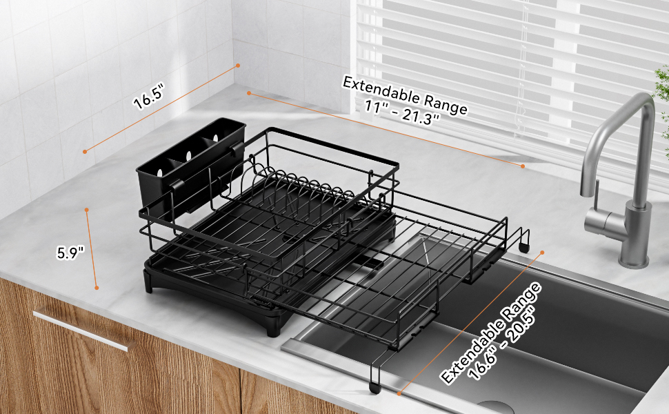 dish drying rack product size