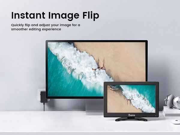 Amazon.com: Eyoyo 12 Inch Monitor 1366x768 Small TV Monitor