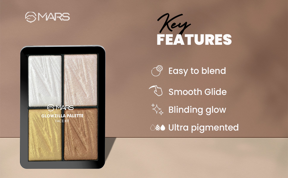 MARS Glowzilla Highlighter Face Palette