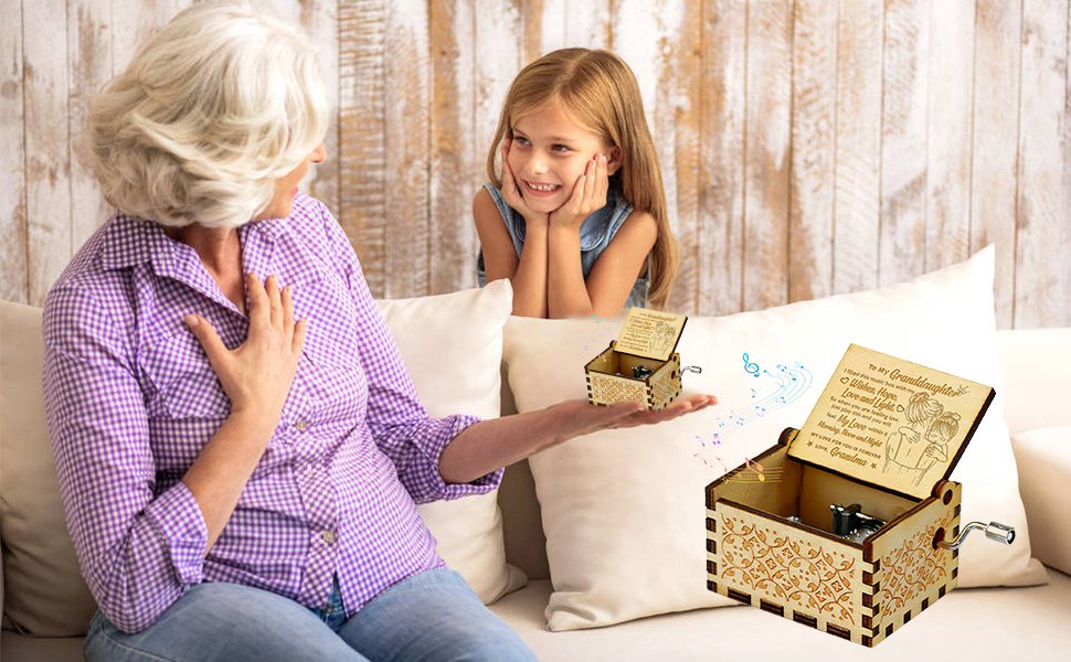 Granddaughter Gifts Music Box You are My Sunshine