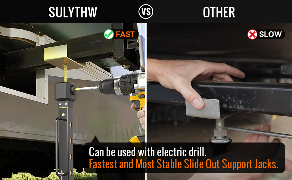 Sulythw RV Slide Out Supports [Allow Drill Adjust] Heavy