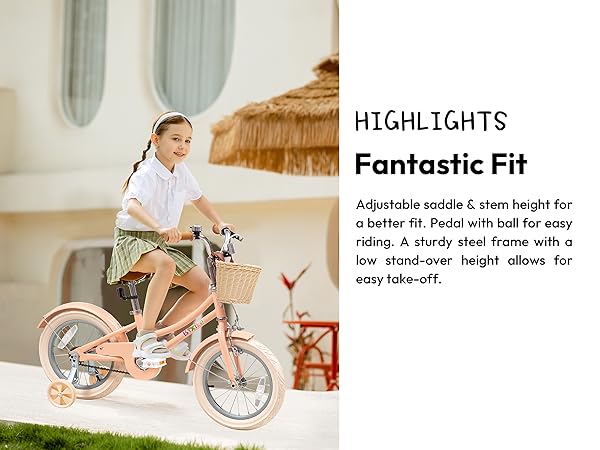 Amazon.com : Bixike Retro Design Girls Bike 14 16 18 Inch