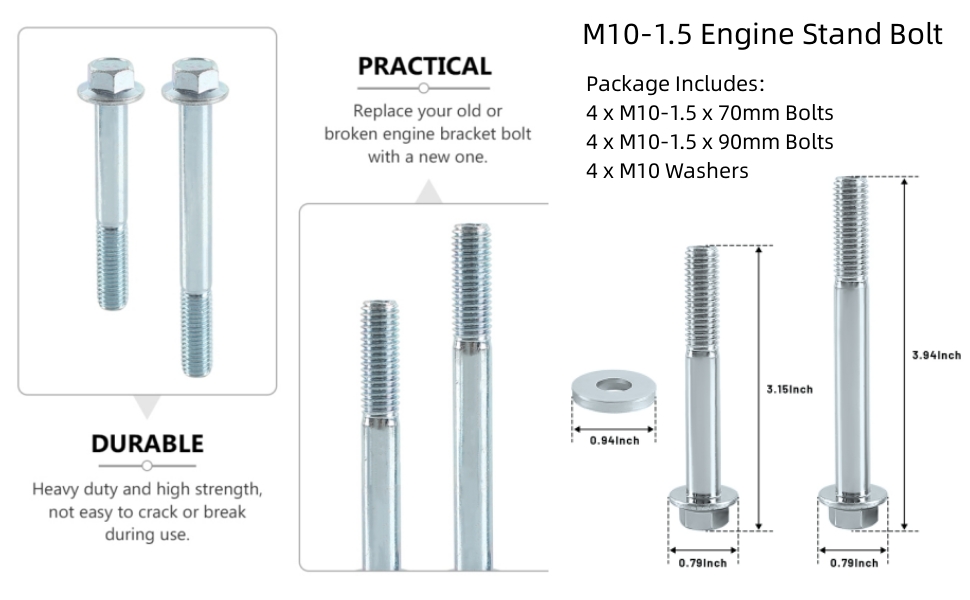 12 PCS LS Engine Stand Bolt Kit Endxedo M101.5 Engine