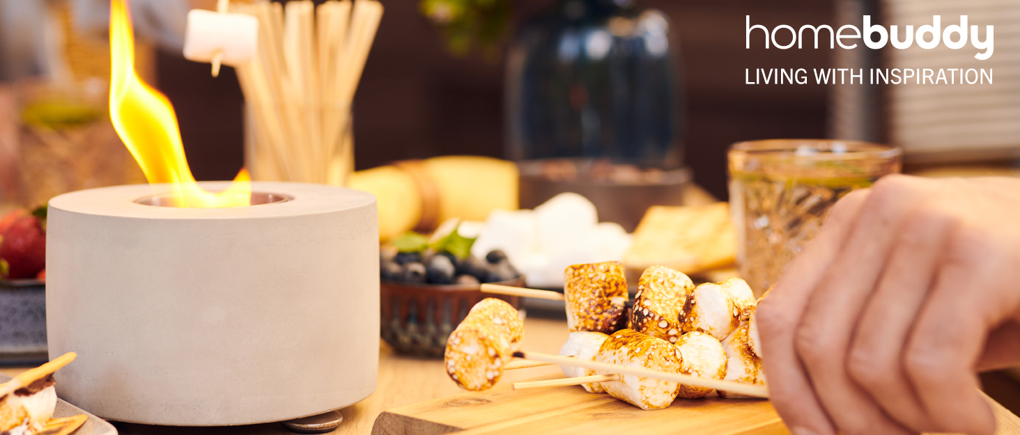 HomeBuddy Table Top Fire Pit Bowl Tabletop Fire Pit