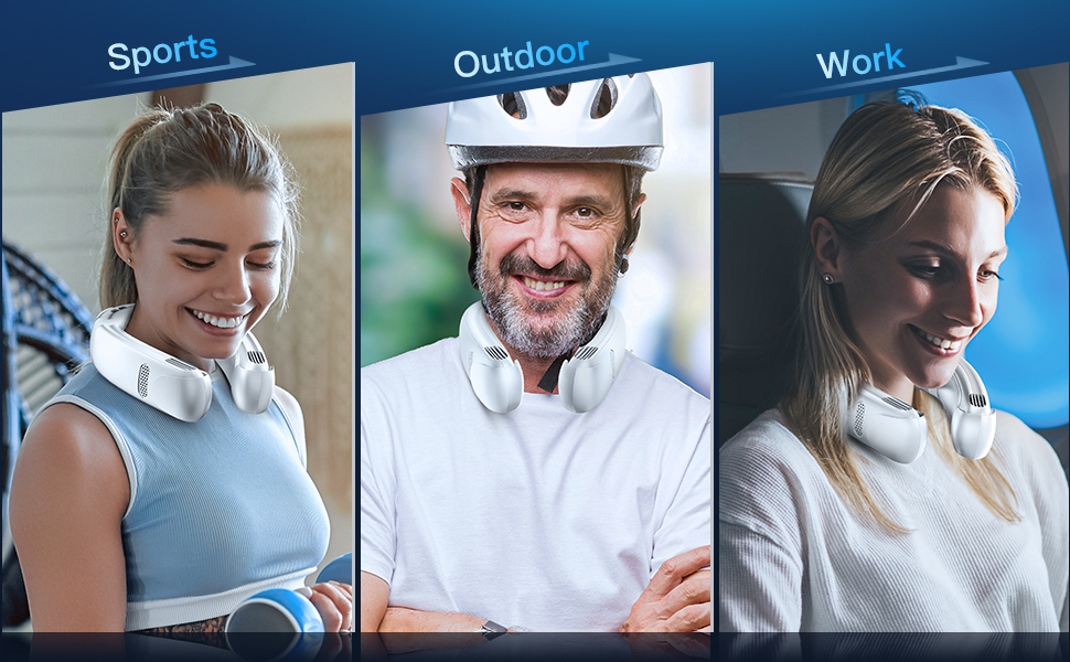 Neck Air Conditioner Portable Neck Fan Cooling Neck Fan Wearable Air Condirioner