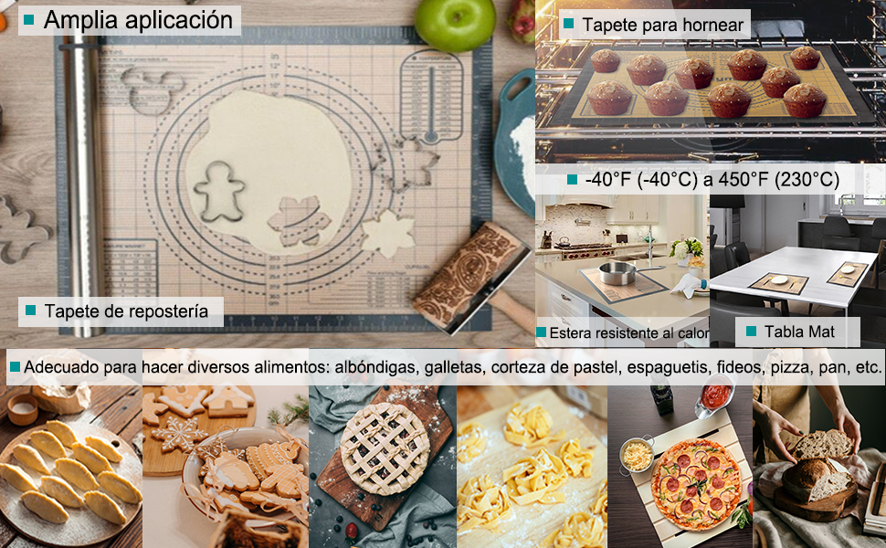 tapete de silicona extra grande