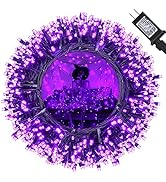 purple's♡2点 Amazon.com: Purple Halloween Lights, 114ft 300 LED