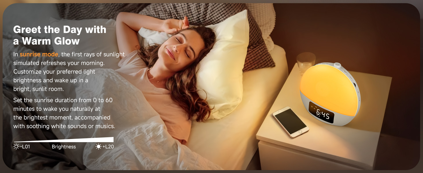 Warm-toned bedroom scene with illuminated bedside lamp and electronic device on nightstand, featuring soft yellow lighting.
