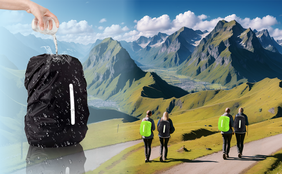 Funda Impermeable para Mochila Cubre Lluvia Cubierta de Bolsa Bolso Protector de Lluvia para Camping