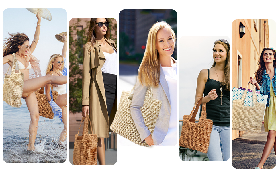 This woven bag is suitable for mothers, wives, daughters, female friends.