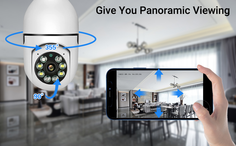 360 degree ptz home security camera 