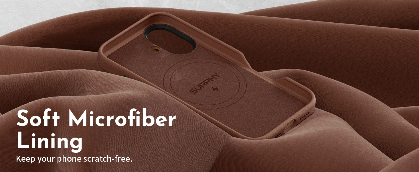 SURPHY Designed for iPhone 16 Leather Case with Screen