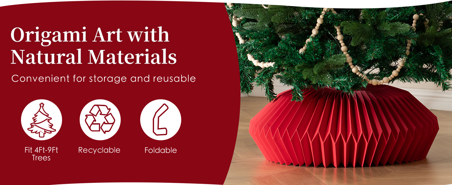 26in Christmas Tree Collar Modern Premium