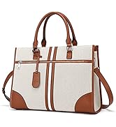 CLUCI Leather Briefcase for Women 15.6 Inch Laptop Business Computer Ladies Work Handbag