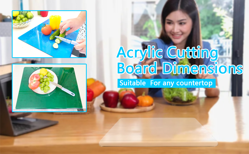 Acrylic Cutting Boards for Kitchen Counter, 2023 New Clear
