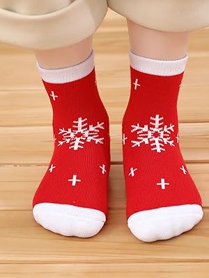 Soft Cotton Christmas Xmas Holiday Cozy  Christmas Holiday Socks for Kids Toddler Children Socks 