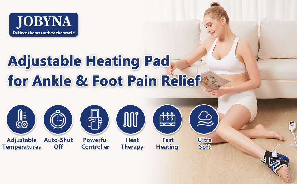 JOBYNA 1 Pack Ankle Heating Pads for Achilles Tendonitis