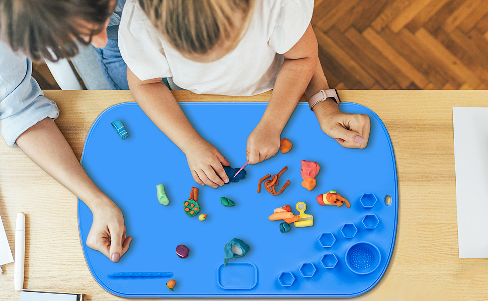 OFFKITSLY Silicone Craft Mat, Silicone Mat for Resin