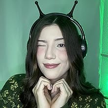 Small Alien Antenna for Headphones (Neon Green) Handmade