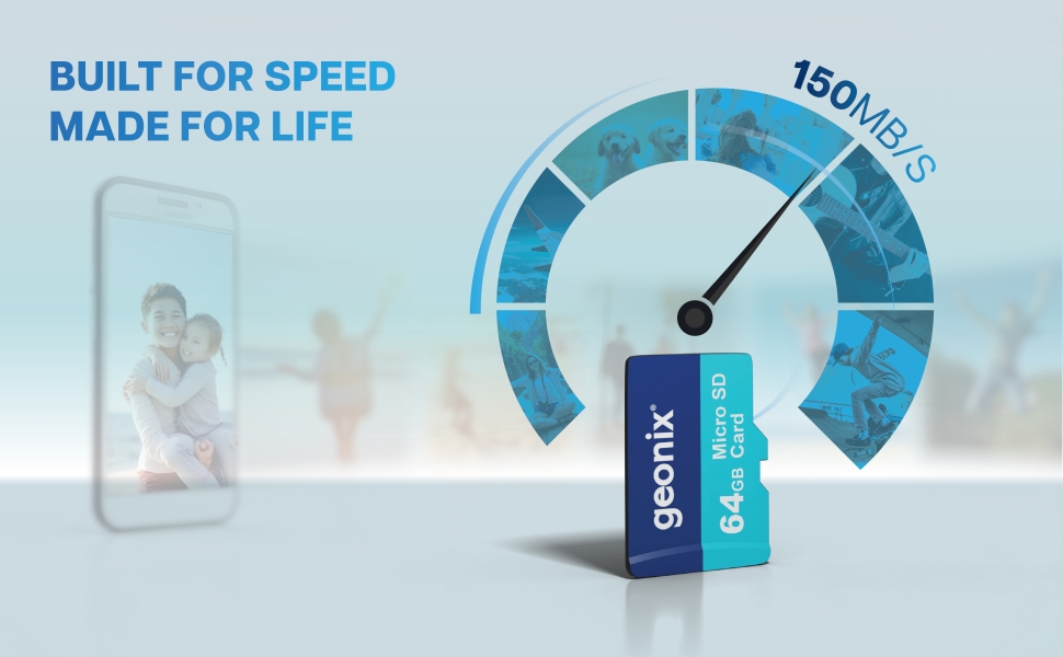 Geonix 64GB SD Card Built for speed Made for life