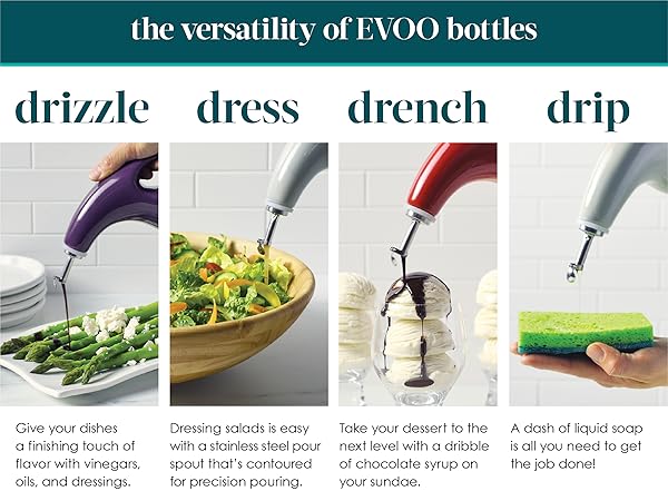  oil and vinegar bottles oil dispenser vinegar dispenser oil vinegar cruet rachael ray evoo bottle