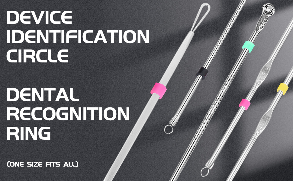 100Pcs Silicone Color Bands for Instruments Identification