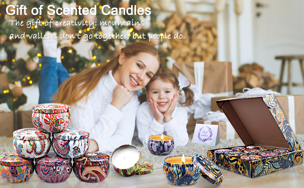 Scented Candles Gifts Set for Women 9PCS
