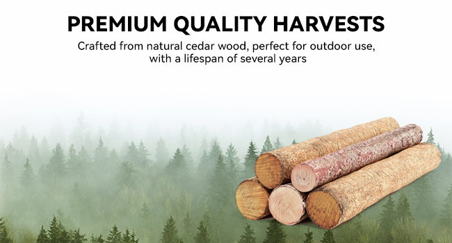 Natural Wood & Sturdy Construction
