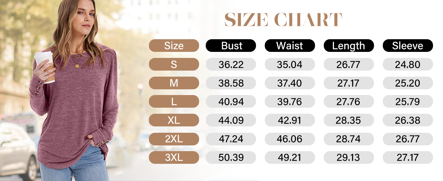 size chart for WIHOLL