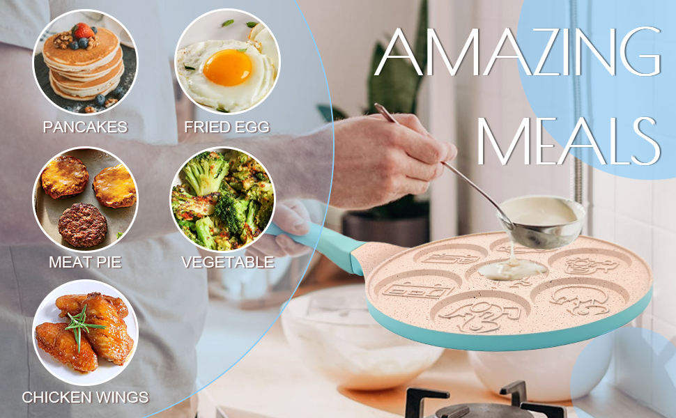 Mini Pancake Pan for Pancakes, Dinosaur Waffle Maker, Car