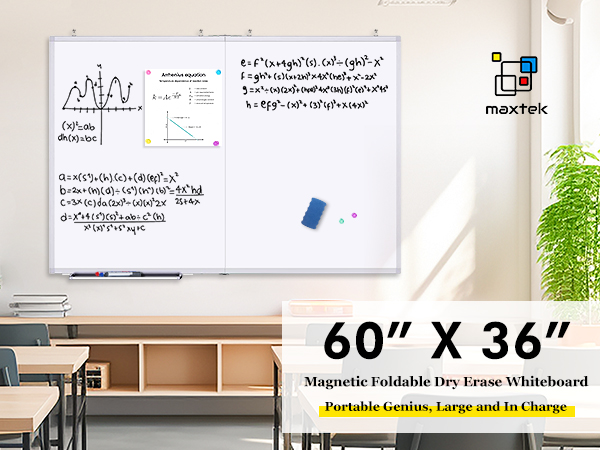 Amazon.com : White Board Dry Erase 60 x 36，maxtek Large