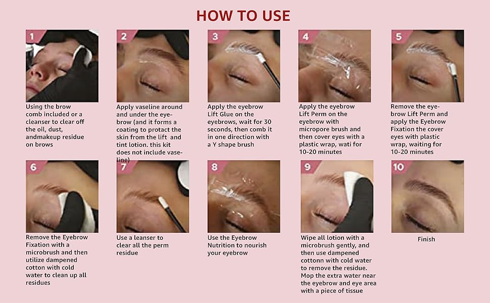 THE LASH SUPPLY 12+ Steps Brow Lamination Kit, Eyebrow