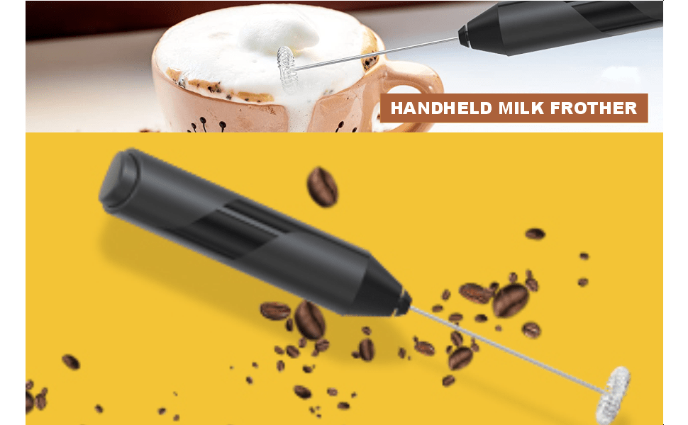 Milk Frother Handheld, Portable Coffee Maker, Hand Blender Mixer